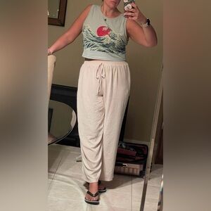 Giant Wave Crop Top plus sized women 3XL